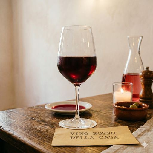 Calice di Vino Rosso — Momento Lungotevere